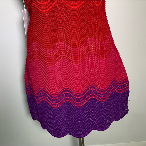 Torn by Ronny Kobo size M The Hope Dress NWT knit multi colors metallic threads - Picture 6 of 16